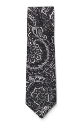 Boss Silk tie with all-over print slipsar herr – bild 4