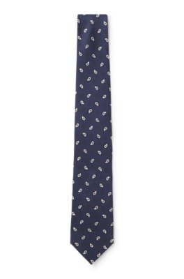 Silk tie with all-over print
