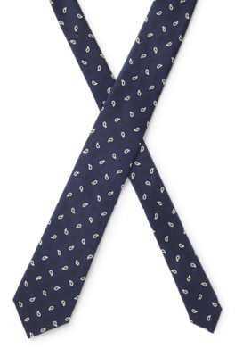 Boss Silk tie with all-over print slipsar herr – bild 3