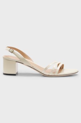 Leather sandals, Natural