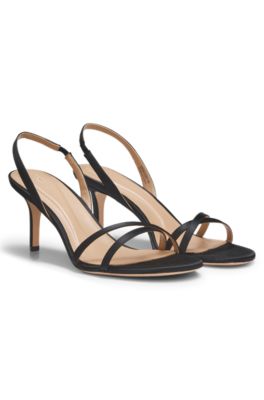 Slingback sandals, Black