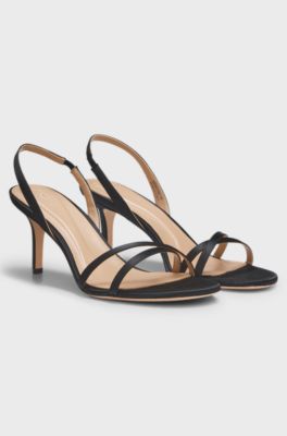 Slingback sandals, Black