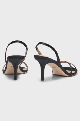 Slingback sandals, Black