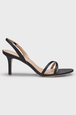 Slingback sandals, Black