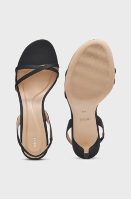 Slingback sandals, Black