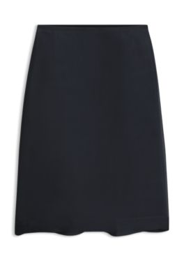 Double-layer silk skirt, Dark Blue