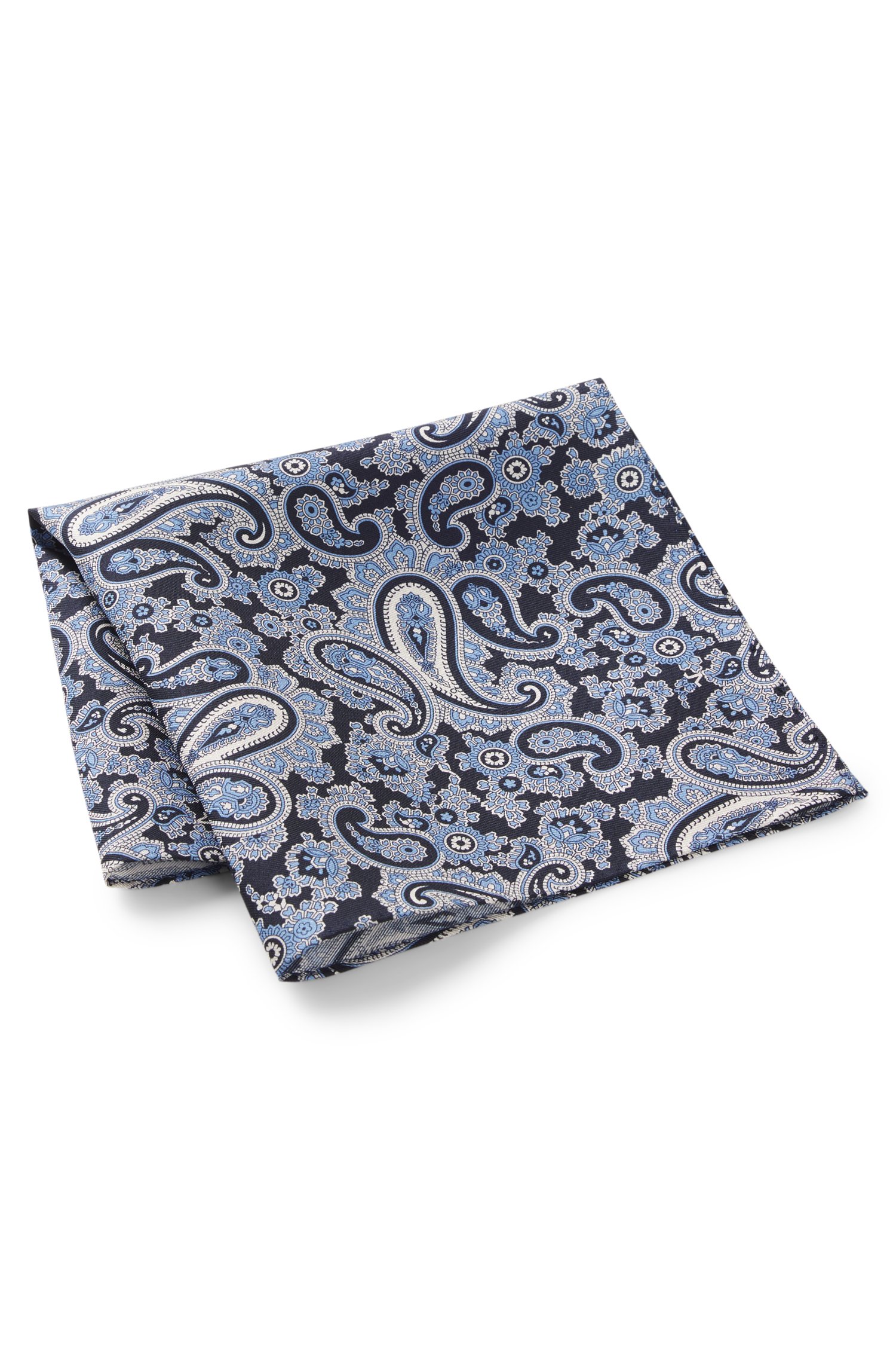 Boss Pocket square in pure silk with paisley print manschettknappar & slipsnålar herr – bild 2