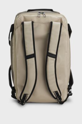 BOSS x AO holdall with backpack straps, Light Beige