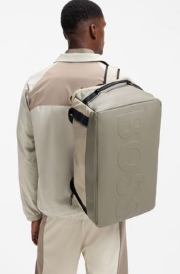 BOSS x AO holdall with backpack straps, Light Beige