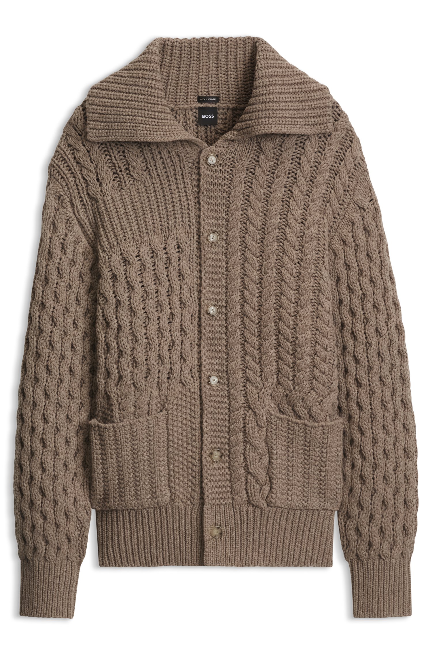 Wool-cashmere cardigan