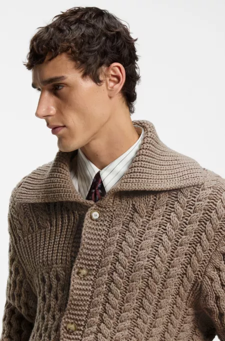 Cardigan aus Woll-Kaschmir-Mix