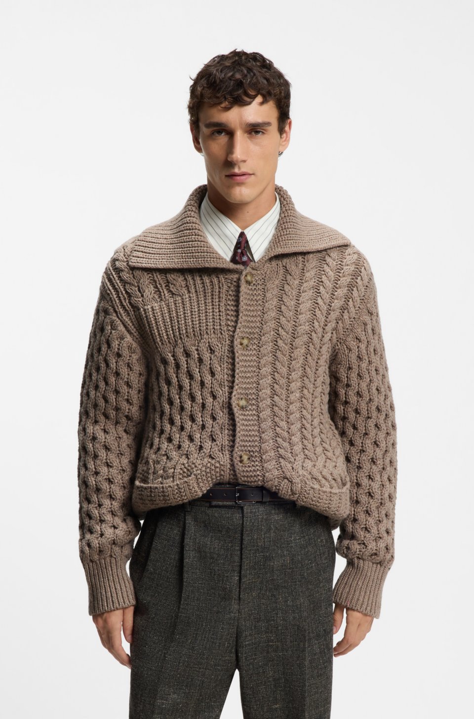 Wool-cashmere cardigan
