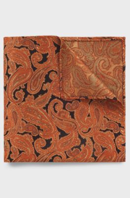 Silk pocket square, Patterned