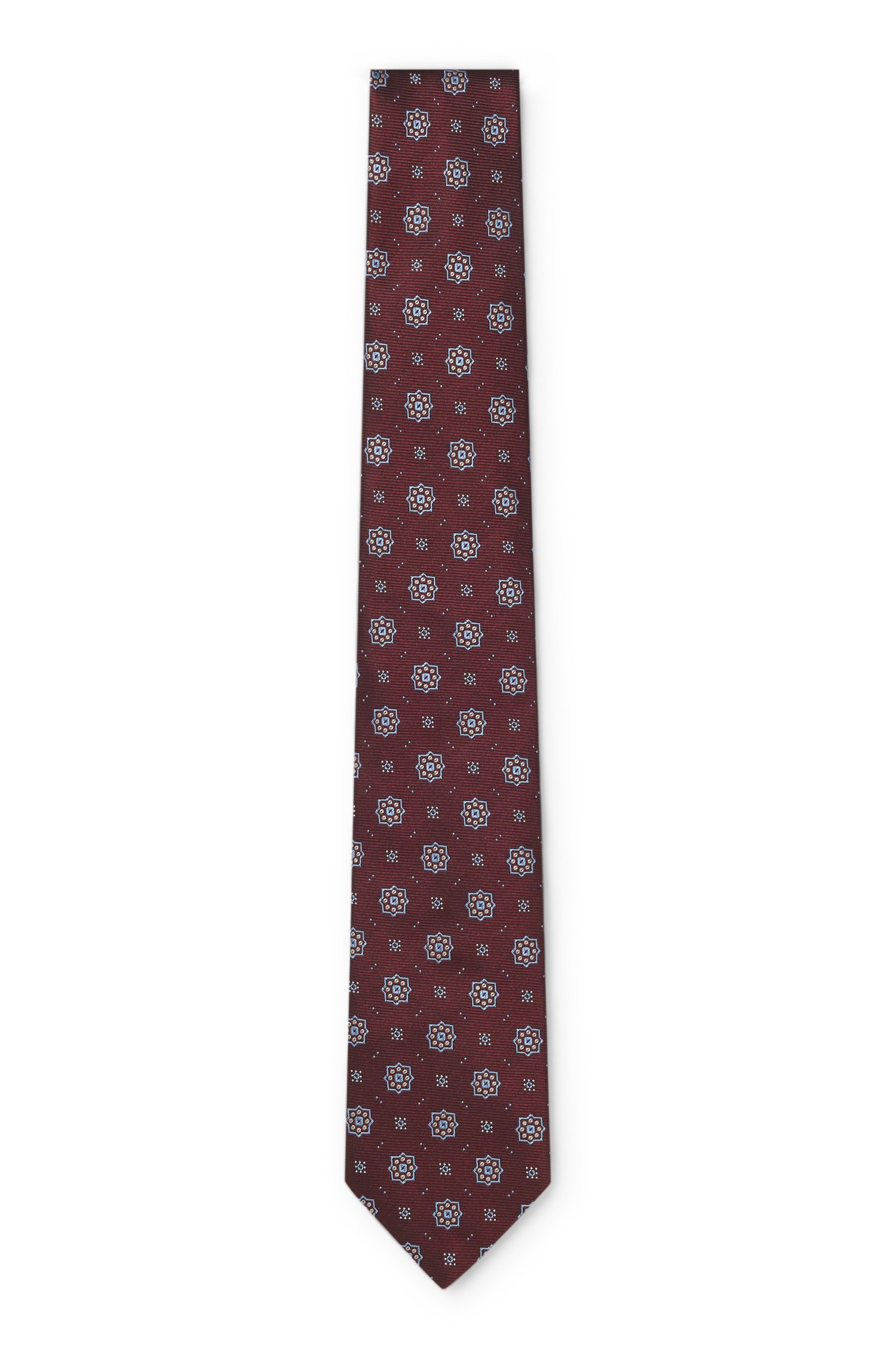 Boss Patterned silk tie slipsar herr