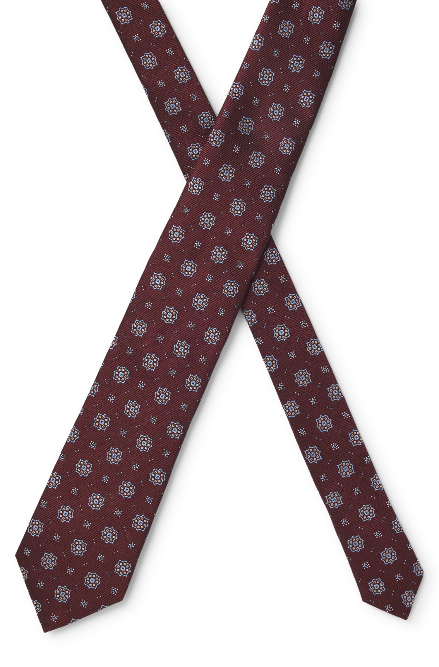 Boss Patterned silk tie slipsar herr – bild 4