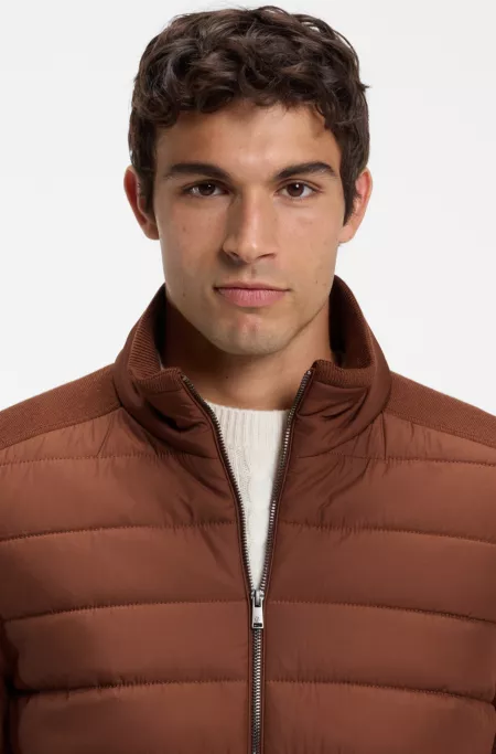 Padded-front jacket