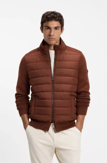 Padded-front jacket