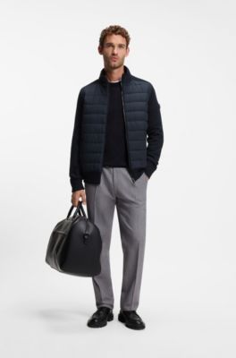 Padded-front jacket, Dark Blue