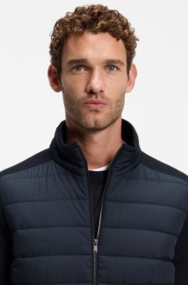 Padded-front jacket, Dark Blue