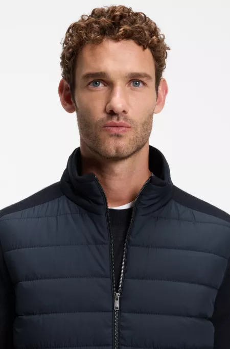 Padded-front jacket