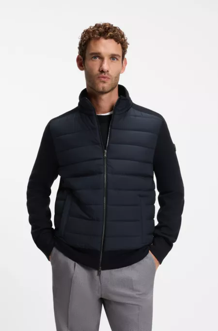 Padded-front jacket
