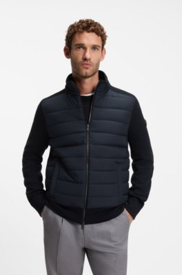 Padded-front jacket