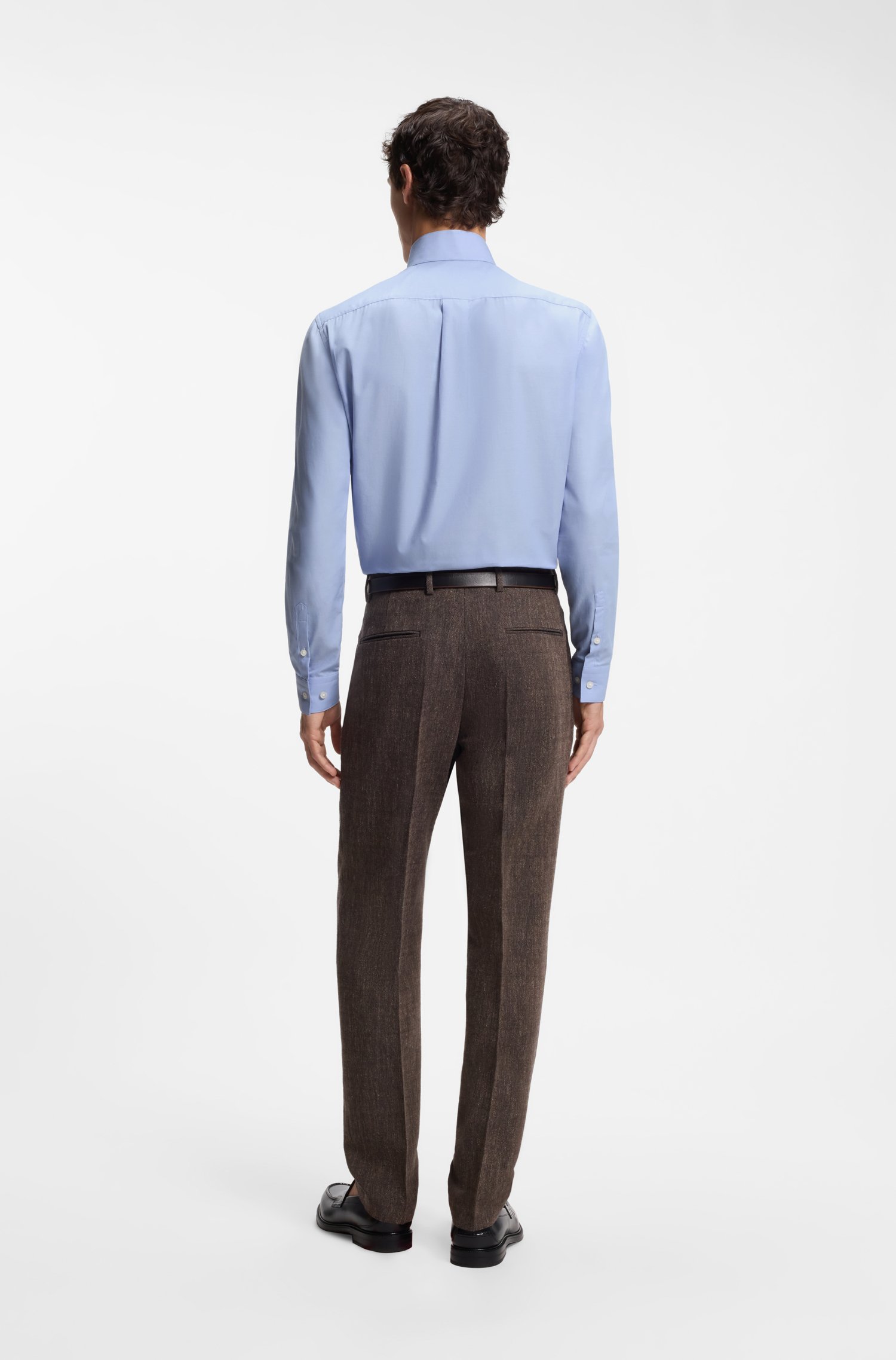 Boss Slim-fit cotton shirt skjortor & blusar herr – bild 3