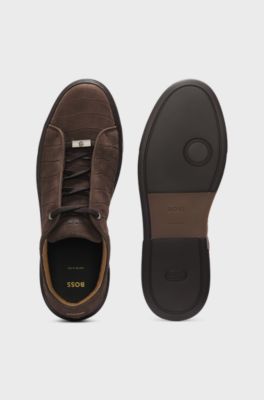 Lace-up sneakers, Dark Brown