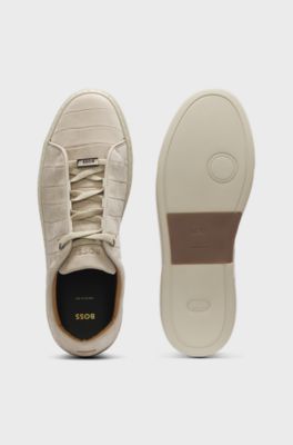 Lace-up sneakers, Beige