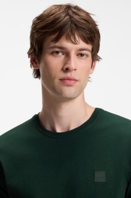 Understated T-shirt crafted from cotton, Dark Green