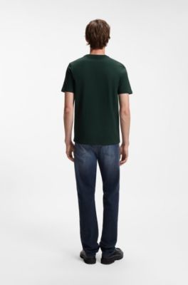 Understated T-shirt crafted from cotton, Dark Green