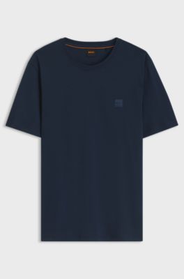 Understated T-shirt crafted from cotton, Dark Blue