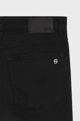 Tapered-fit jeans, Black