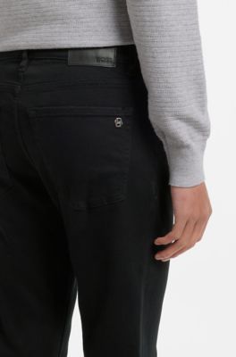 Tapered-fit jeans, Black