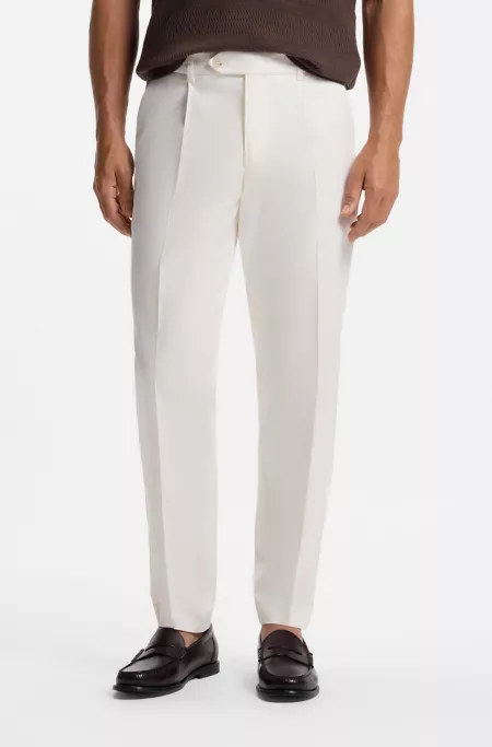 Pantalon Fuselé en coton mélangé