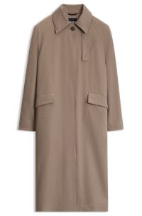 Coat with detachable inner, Light Brown