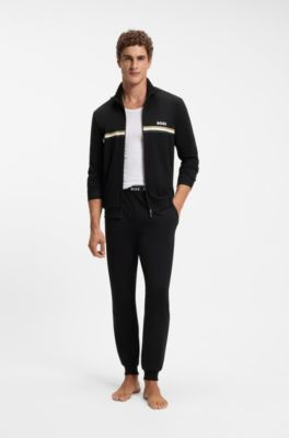 Pyjama en coton stretch, Noir