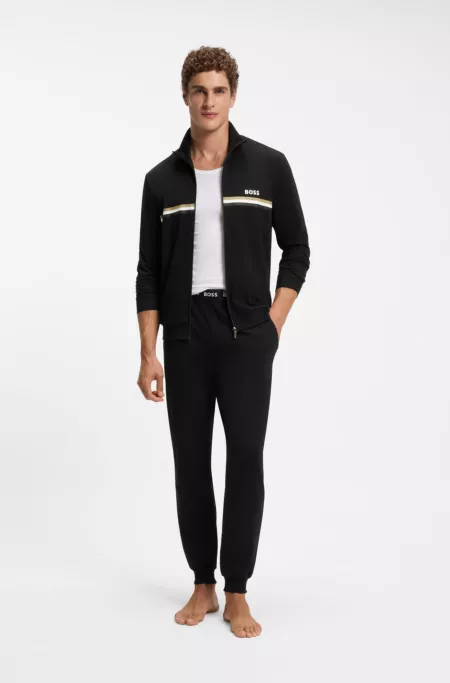 Stretch-cotton pyjama set