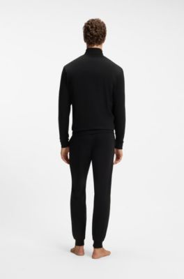 Pyjama en coton stretch, Noir