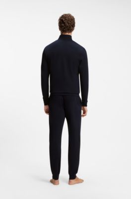 Pyjama en coton stretch, Bleu fonc&eacute;