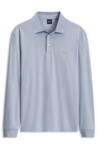 Cotton polo shirt, Light Blue