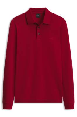 Boss Cotton polo shirt pikéer herr – bild 4
