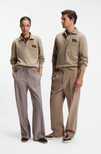 BOSS x Steiff Polo-Sweatshirt, Hellbraun