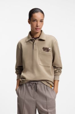BOSS x Steiff polo sweatshirt, Light Brown