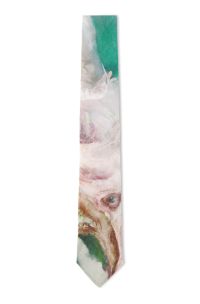 Linen tie, Patterned