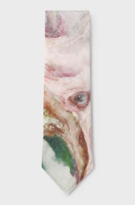 Linen tie, Patterned