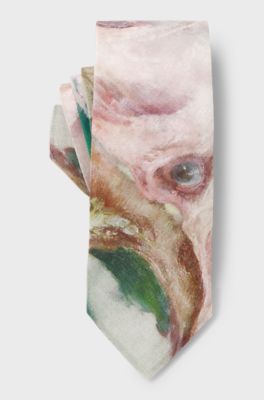 Linen tie, Patterned