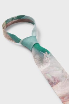 Linen tie, Patterned