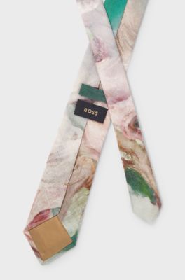 Linen tie, Patterned