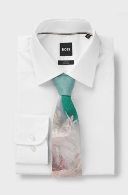 Linen tie, Patterned